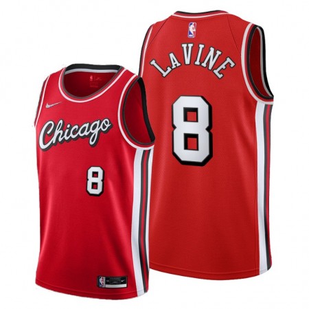 Herren NBA Chicago Bulls Trikot Zach LaVine 8 Nike 2021-2022 City Edition Throwback Swingman